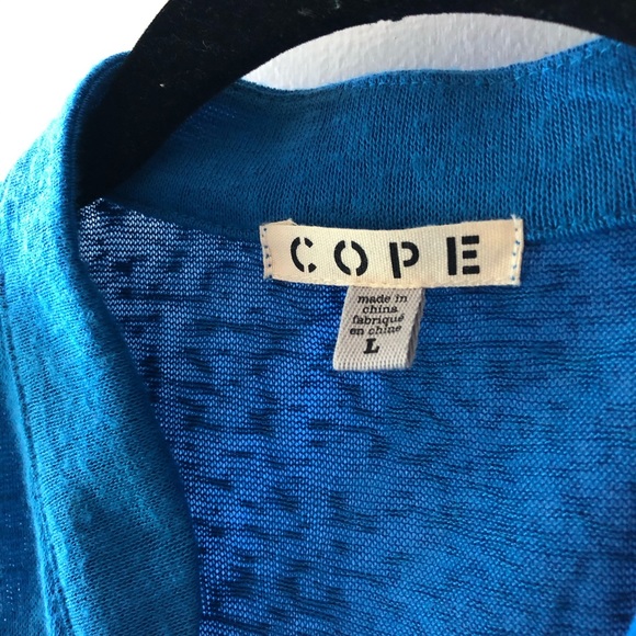 blue urban outfitters sleeveless button down shirt - Picture 3 of 3